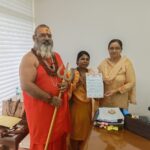 श्री हिन्दू तख्त के राष्ट्रीय अध्यक्ष स्वामी धनंजय गिरी जी और साध्वी गीता भार्गव ने पंजाब की गृह सचिव मैडम नीलिमा से की शिष्टाचार मुलाकात, सिरोपा भेंट कर किया सम्मानित