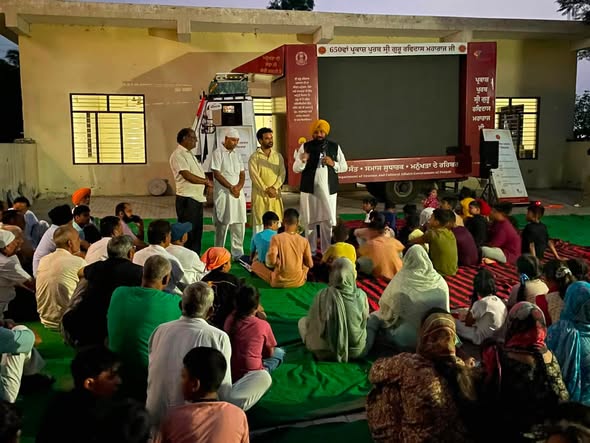श्री गुरु रविदास महाराज के जीवन पर आधारित डॉक्यूमेंट्री का जालंधर के गांवों में प्रदर्शन